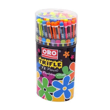 ORO Trifle 72 Pcs Flashing Vital Pencil 72Pcs/Box - Multi Color thestationers